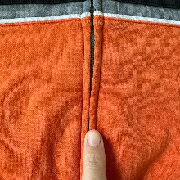 Nike Baby Jacket 12M Orange & Gray Full Zip With Pockets Cozy Polyester Blend - Picture 2 of 7